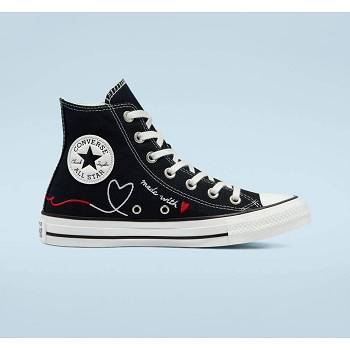 Converse Chuck Taylor All Star Made With Love Hi Cierne - Damske Vysoké Tenisky